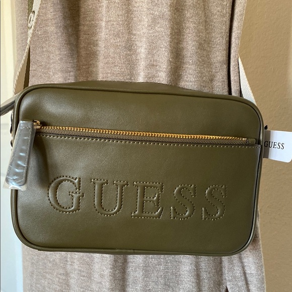 NWT Guess Olive Green Crossbody Bag